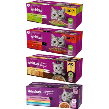 Krmivo pro kočku Whiskas Adult 160x85g Vlhké Krmivo krmivo pro kočky Mix Chutí Želé