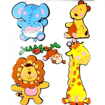 Samolepící dekorace 3D pěnová dekorace na zeď jungle 41,5 x 31,5 cm