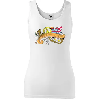 Dámské tílko s potiskem Love Velikost: XL, Barva: Bílá