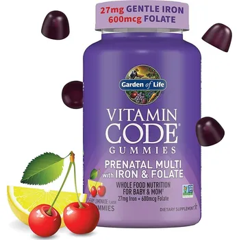 Garden of Life Vitamin Code Multivitamín pro těhotné ženy + železo a kyselina listová 90 gumídků