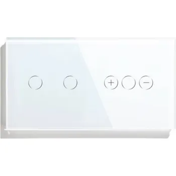 vypínač DVOJITÝ DOTYKOVÝ SPÍNAČ SVĚTLA A STMÍVAČ SKLENĚNÝ