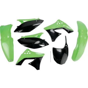 UFO sada plastů KAWASAKI KXF 250 '09- '12 (zelená/černá)