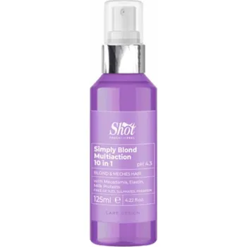 Vlasová regenerace Shot Simply Blond MultiAction 10:1 - multifunkční elixír na vlasy, 125 ml