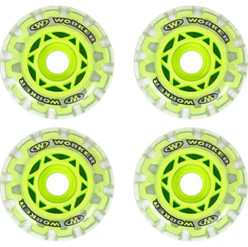 Kolečkové brusle Náhradní kolečka na kolečkové brusle WORKER TriGo Skate 64mm (Barva: růžová