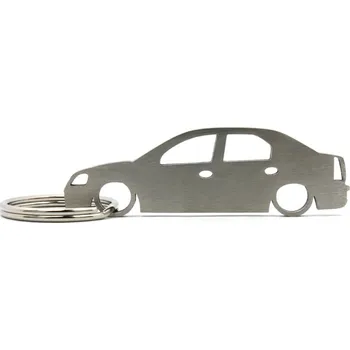 Dacia Logan MK1 sedan klíčenka z nerezové oceli