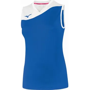 Dámské tričko Mizuno Authentic Myou NS Shirt - Royal/White Velikost: M