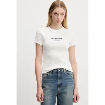 Pánské oblečení Tričko Tommy Jeans DW0DW20899 bílá 00X, vel. XL