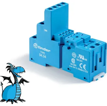 Relé Patice, DIN, 55/85/99.02, 2P/4P FINDER 94.04