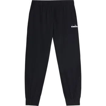 Pánské tenisové tepláky Diadora Pants - black Černý (S)