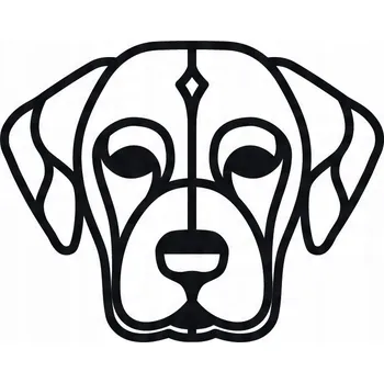 Obraz Nástěnná dekorace Labrador pes nástěnná ozdoba obraz s prořezávaným vzorem