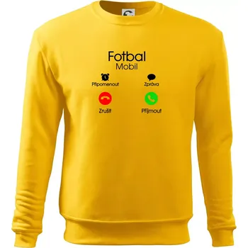 Pánská mikina Fotbal volá - Mikina Essential pánská - M ( Žlutá )