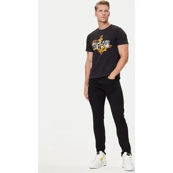 Pánské tričko Versace Jeans Couture T-Shirt 79GAHE02 CJ00E Černá Regular Fit S