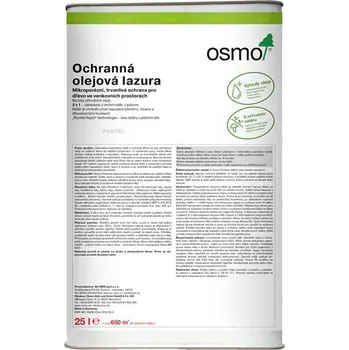 Stavební chemie Osmo 905 Ochranná olejová lazura, Patina 25 l