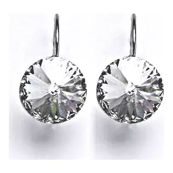 Náušnice Stříbrné náušnice Swarovski crystal - NK1469 (Stříbrné náušnice se Swarovski krystalem 14 mm)