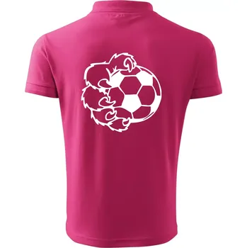 Pánská košile Medvědí tlapa fotbal - Polokošile pánská Pique Polo 203 - S ( Purpurová )
