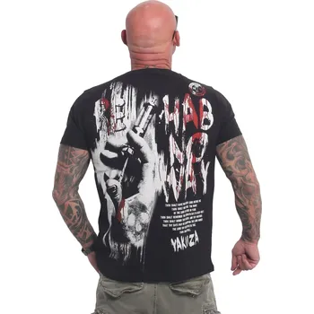 Pánské tričko Triko pánské Yakuza Rehab Regular - černé-bílé, S