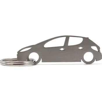 Peugeot 207 5d klíčenka z nerezové oceli