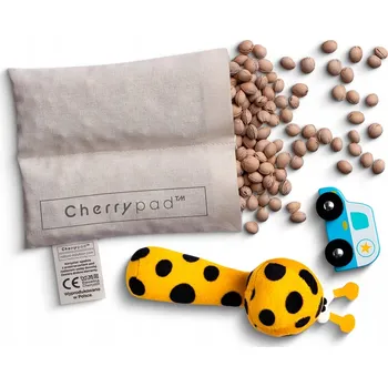 Polštář Hřejivý polštářek s třešňovými peckami Cherrypad - Mušelín Bílá