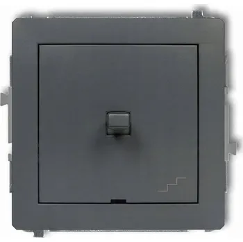 vypínač Schodišťový vypínač Klasik, Podomítkový Karlik grafitový 28DWPUS-3