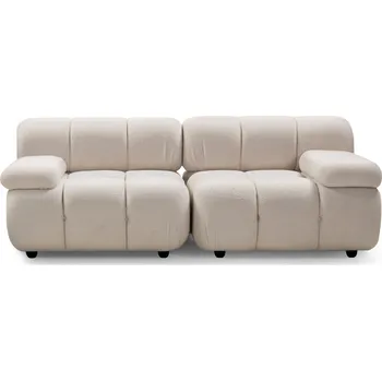 Pohovka Dvoumístná modulová pohovka Fluf Big boucle světle béžová