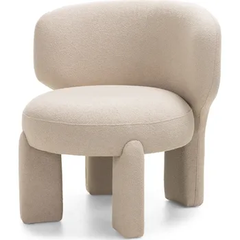Křeslo Designové křeslo Elaine boucle béžové
