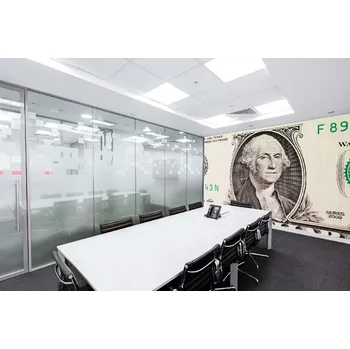 Fototapeta DIMEX | Samolepicí vliesová fototapeta na zeď George Washington na dolaru MA-5-2953 | 375 x 250 cm | zelená, bílá, šedá + Samolepicí vliesová fototapeta na stěnu DIMEX George Washington na dolaru MA52953 v rozměru 375 x 250 cm