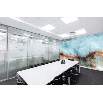 Fototapeta DIMEX | Samolepicí vliesová fototapeta na zeď Světle modré krystaly MA-5-2450 | 375 x 250 cm | modrá, černá, hnědá + Samolepicí vliesová fototapeta na stěnu DIMEX Světle modré krystaly MA52450 v rozměru 375 x 250 cm