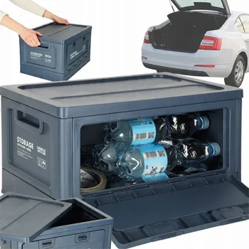 Organizér do auta Krabička, organizér do zavazadlového prostoru, 25 l, modrá barva