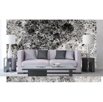 Fototapeta DIMEX | Samolepicí vliesová fototapeta na zeď Šedý leštěný mramor MA-5-2488 | 375 x 250 cm | bílá, černá + Samolepicí vliesová fototapeta na stěnu DIMEX Šedý leštěný mramor MA52488 v rozměru 375 x 250 cm