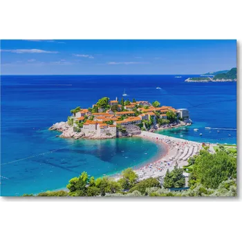 Obraz Obraz na plátně SVETI STEFAN V ČERNÉ HOŘE 60 x 40 cm