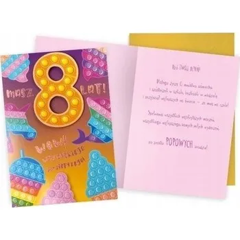 Obraz Přání DKP-046 Narozeniny 8 (číslice, pop it)