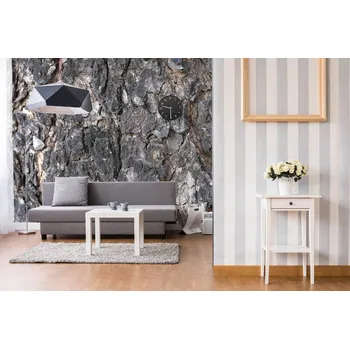 Fototapeta DIMEX | Samolepicí vliesová fototapeta na zeď Detail textury stromu MA-5-2343 | 375 x 250 cm | černá, šedá + Samolepicí vliesová fototapeta na stěnu DIMEX Detail textury stromu MA52343 v rozměru 375 x 250 cm
