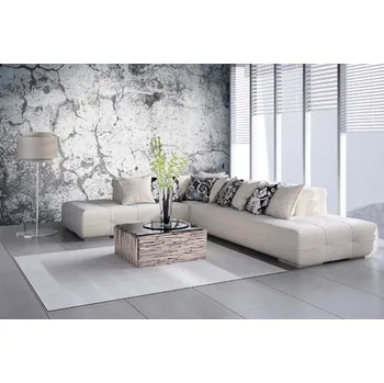 Fototapeta DIMEX | Samolepicí vliesová fototapeta na zeď Zvětralé pozadí MA-5-2440 | 375 x 250 cm | bílá, šedá + Samolepicí vliesová fototapeta na stěnu DIMEX Zvětralé pozadí MA52440 v rozměru 375 x 250 cm