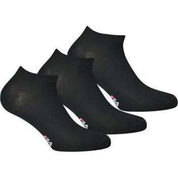 Pánské ponožky Ponožky Fila Quarter Plain Socks Mercerized Cotton F1709 - 3P black Černý (35-38)