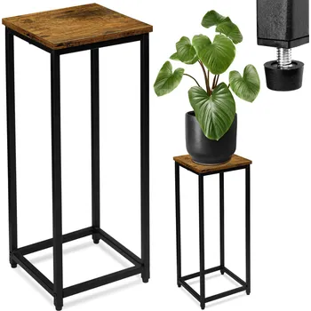 Stojan na květiny MAXMAX Květinový stojan ARBEN 60 cm dub / černý