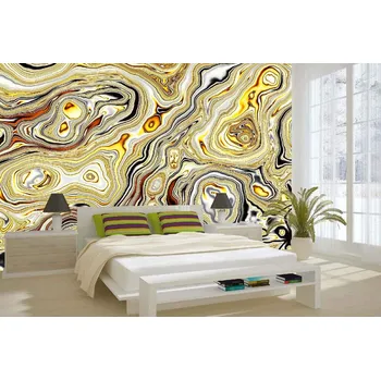 Fototapeta DIMEX | Samolepicí vliesová fototapeta na zeď Imitace mramorové textury MA-5-2516 | 375 x 250 cm | zlatá, béžová, černá, oranžová, šedá + Samolepicí vliesová fototapeta na stěnu DIMEX Imitace mramorové textury MA52516 v rozměru 375 x 250 cm