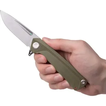 kapesní nůž ANV Knives zavírací nůž Z200 PLUS - BB, DLC, liner lock, G10 olive