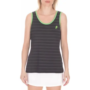Dámský tenisový top Prince Tank Top - black/green Černý (XS)