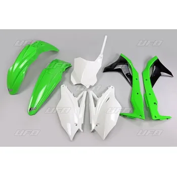 UFO sada plastů KAWASAKI KXF 250 '17 (zelená/bílá/černá)