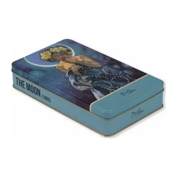 Plechová dóza Alfons Mucha - The Moon 24×14×4 cm