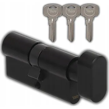 Vložka do dveří VLOŽKA DO ZÁMKU DVEŘÍ YALE Y500 ČERNÁ 55G/50 MM 3 KLÍČE