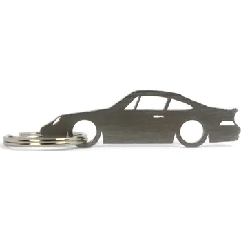 Porsche 911 993 klíčenka z nerezové oceli