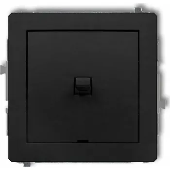 vypínač Vypínač jednoduchý Klasik, Podomítkový Karlik černý 12DWPUS-4.1