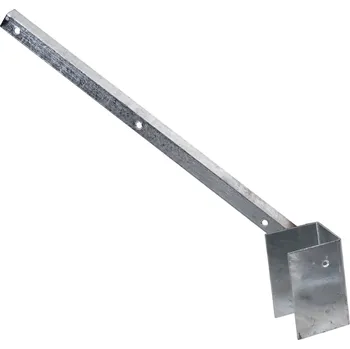 ostnatý drát PILECKÝ s.r.o. - Bavolet na čtyřhranný sloupek 60 × 60 mm, jednostranný, vnější - pozinkovaný (Zn)