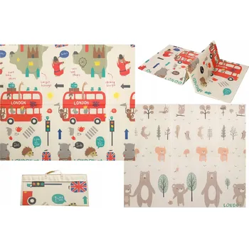 Hrací deka Pěnová oboustranná vzdělávací podložka 180x200 (I166)