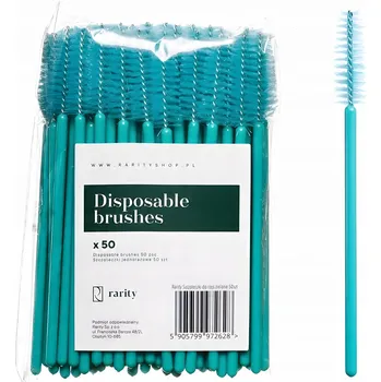 Přípravek na oči KARTÁČKY NA ŘASY A OBOČÍ 50 KUSŮ NYLONOVÉ ZELENÉ