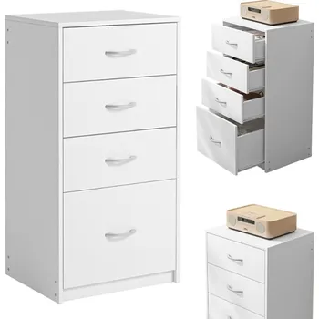 Komoda Regál Rebiko 45 cm x 85 cm x 35 cm bílý