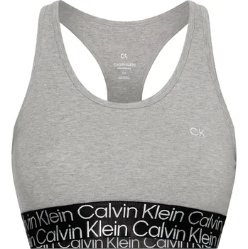 Kalhotky Podprsenky Calvin Klein Low Support Sports - heather grey Šedý (XS)