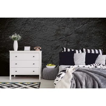 Fototapeta DIMEX | Samolepicí vliesová fototapeta na zeď Černá prasklá textura MA-5-2636 | 375 x 250 cm | černá + Samolepicí vliesová fototapeta na stěnu DIMEX Černá prasklá textura MA52636 v rozměru 375 x 250 cm