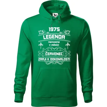 Pánská mikina Pánská mikina s potiskem Zraji k dokonalosti Velikost (muž): XL, Vyberte barvu: Středně zelená